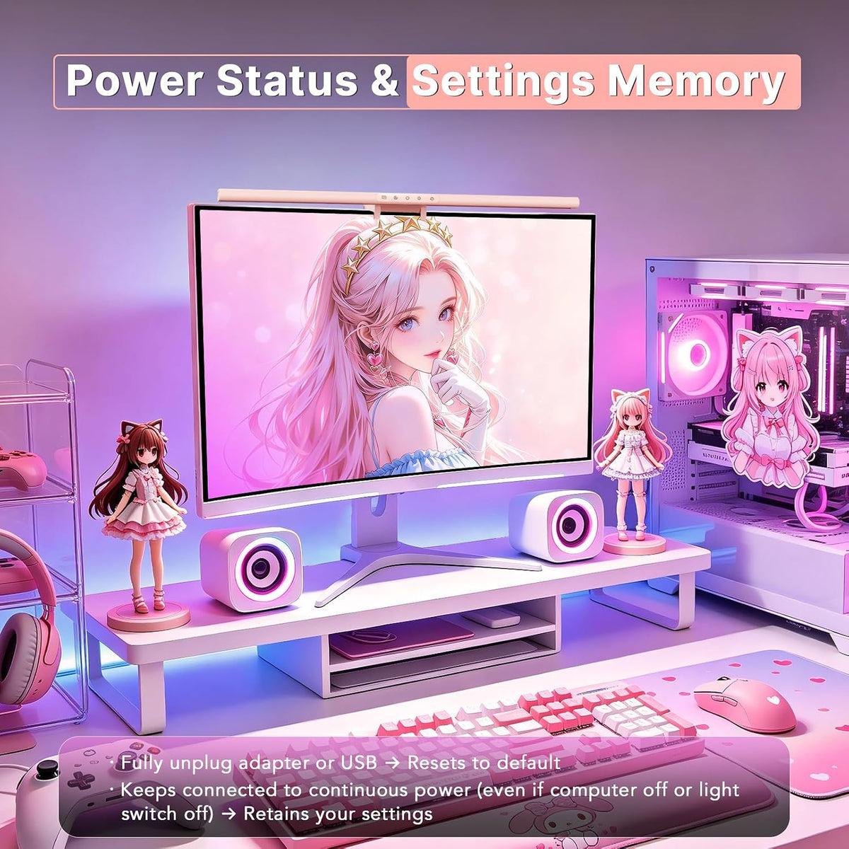 LED Monitor Light Bar, Computer Monitor Lamp for Home Office & Gaming