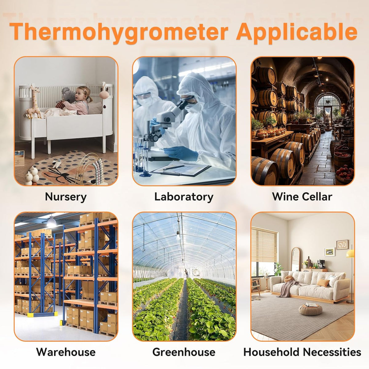YT606 Temperature Humidity Meter - Wet Bulb Thermometer for Indoor/Outdoor