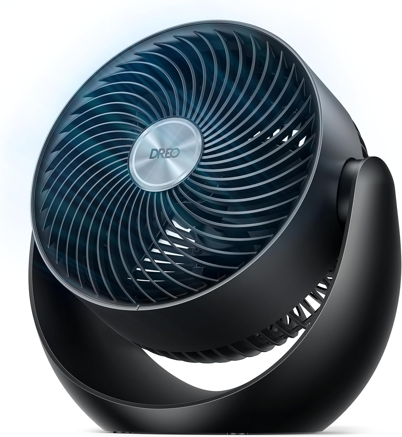DREO Fan for Bedroom, Table Air Circulator for Whole Room, 11 Inch, 60ft Strong Airflow, 120° adjustable tilt, 20db Low Noise, Quiet, 3 Speeds, Desk Fan for Home,Office, Kitchen