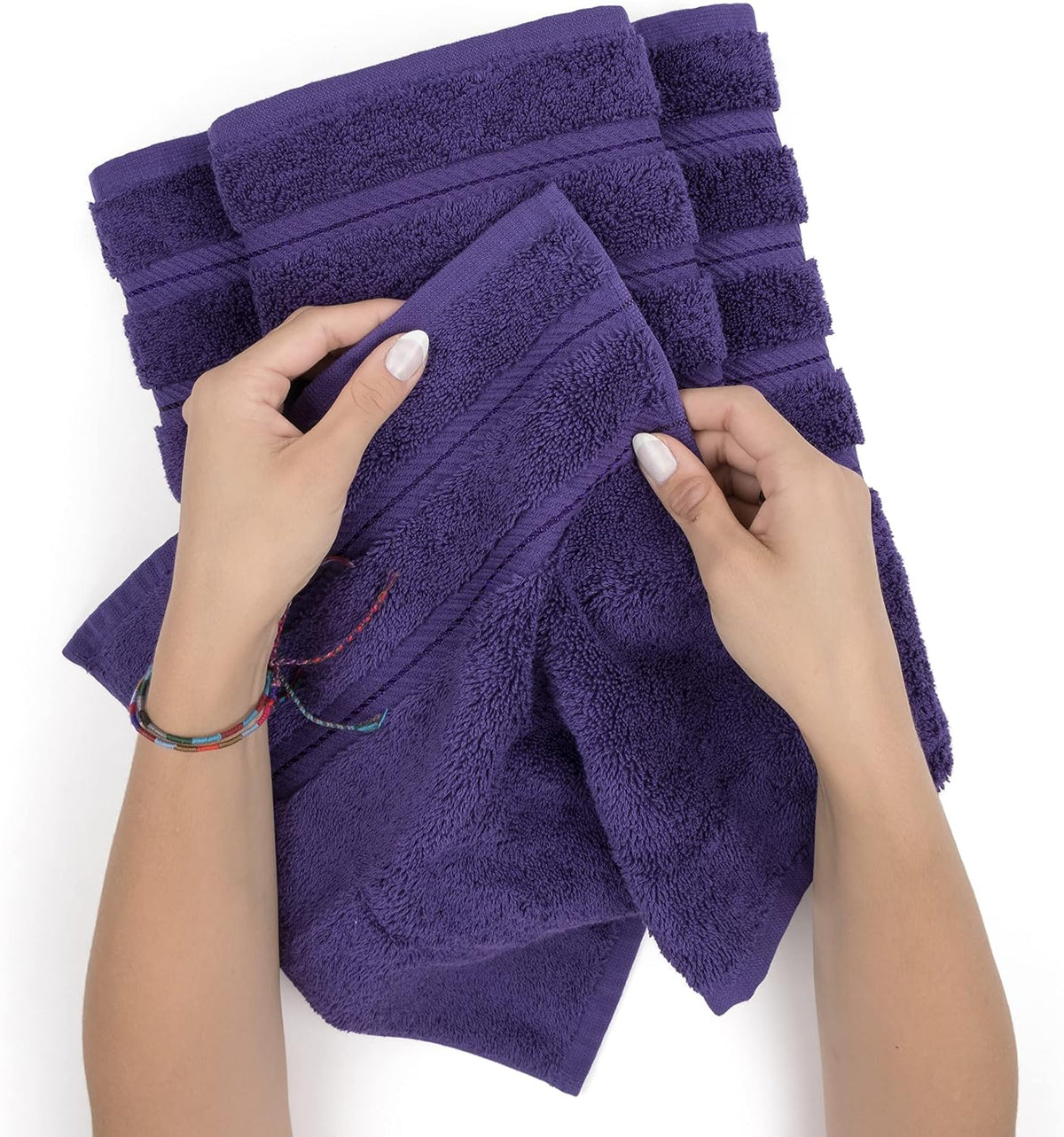 American Soft Linen 100% Cotton Luxury Turkish Towels, 4 PC Bath Towel Set