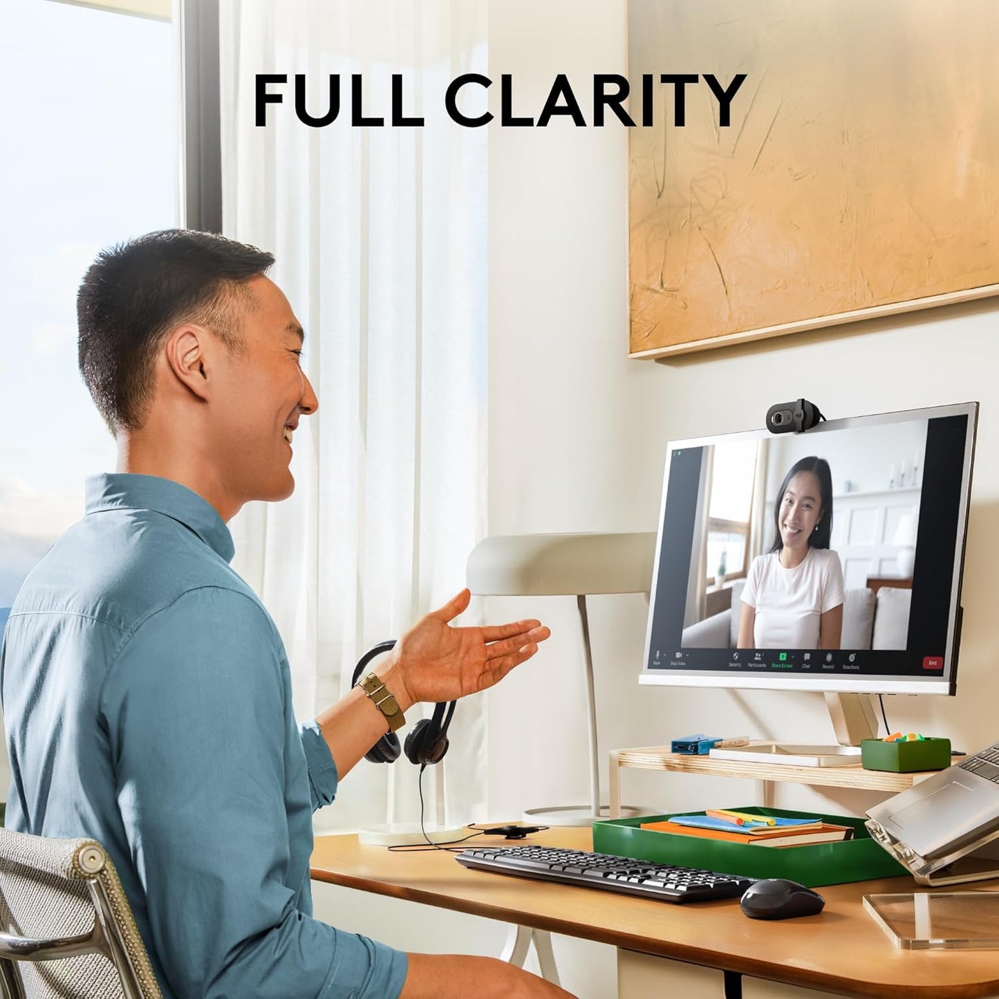 Logitech Brio 101 Full HD 1080p Webcam for Streaming and Meetings - Black | 1080p with auto-light correction, built-in mic, privacy shutter, USB-A, compatible with Teams, Google Meet, Zoom and more
