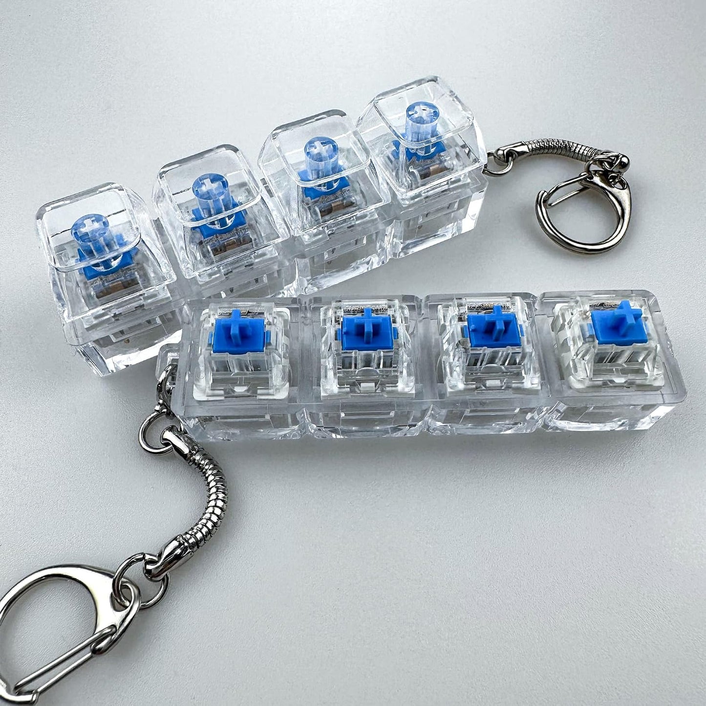 ZhouWang 72PCS Blue Click Switch,Clicker for 3D Prints 、Gaming Keyboards. | Pre-Lubricated,Dustproof and Waterproof Click Switch,Crisp clicking Sound with Strong Tactile Feedback,Keyboard Accessories