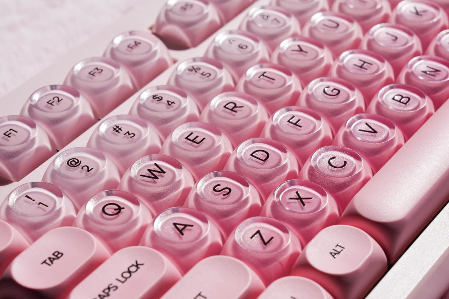 ZORNHER ZH980 Foundation Mechanical Keyboard,95% Pink Creamy Keyboard with Number Pad,Cute Jelly MOA Profile Keycaps,Creamy Sounding Linear Switches,Hot-Swappable,RGB Backlit