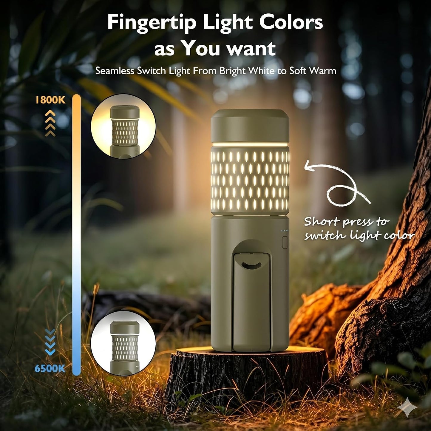 Camping Lights, Rechargeable Collapsible Camping Lanterns | Portable Flashlights, Camping Light for Tent, Emergency, Outdoor, IPX5 Waterproof