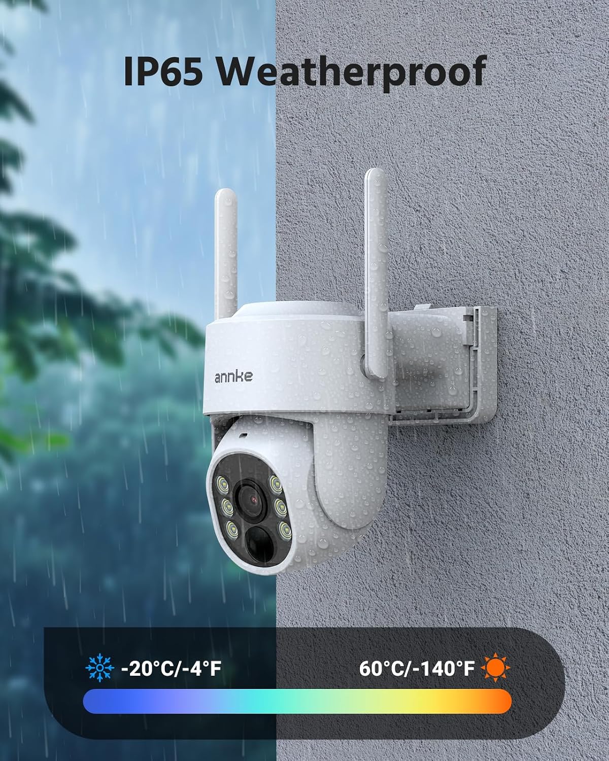 ANNKE 4MP Solar Security Cameras Wireless Outdoor, 4-Cam Home Camera System | 5MP Home Hub with 128GB for Local Storage, 360° View, AI Human Detection, Color Night Vision, Two-Way Audio, Dual-Band Wi-Fi