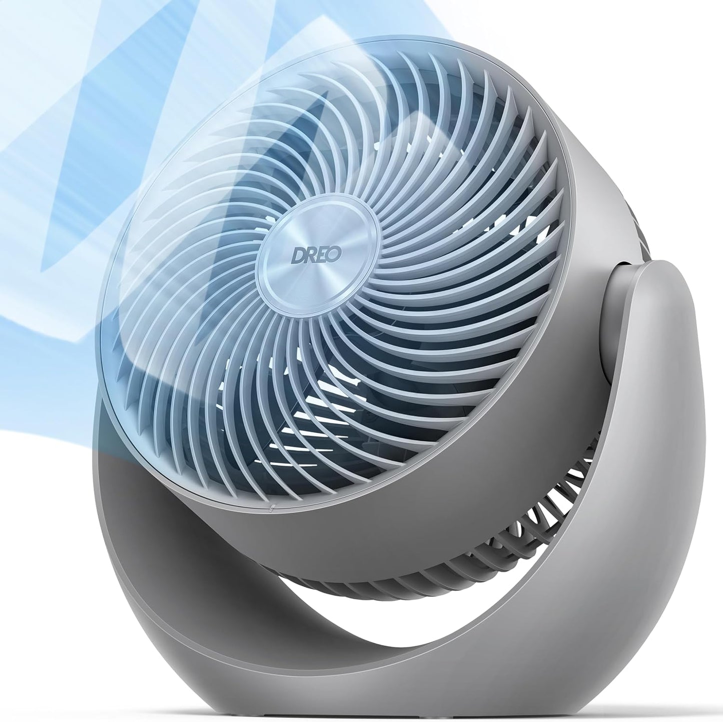 DREO Fan for Bedroom, Table Air Circulator for Whole Room, 11 Inch, 60ft Strong Airflow, 120° adjustable tilt, 20db Low Noise, Quiet, 3 Speeds, Desk Fan for Home,Office, Kitchen