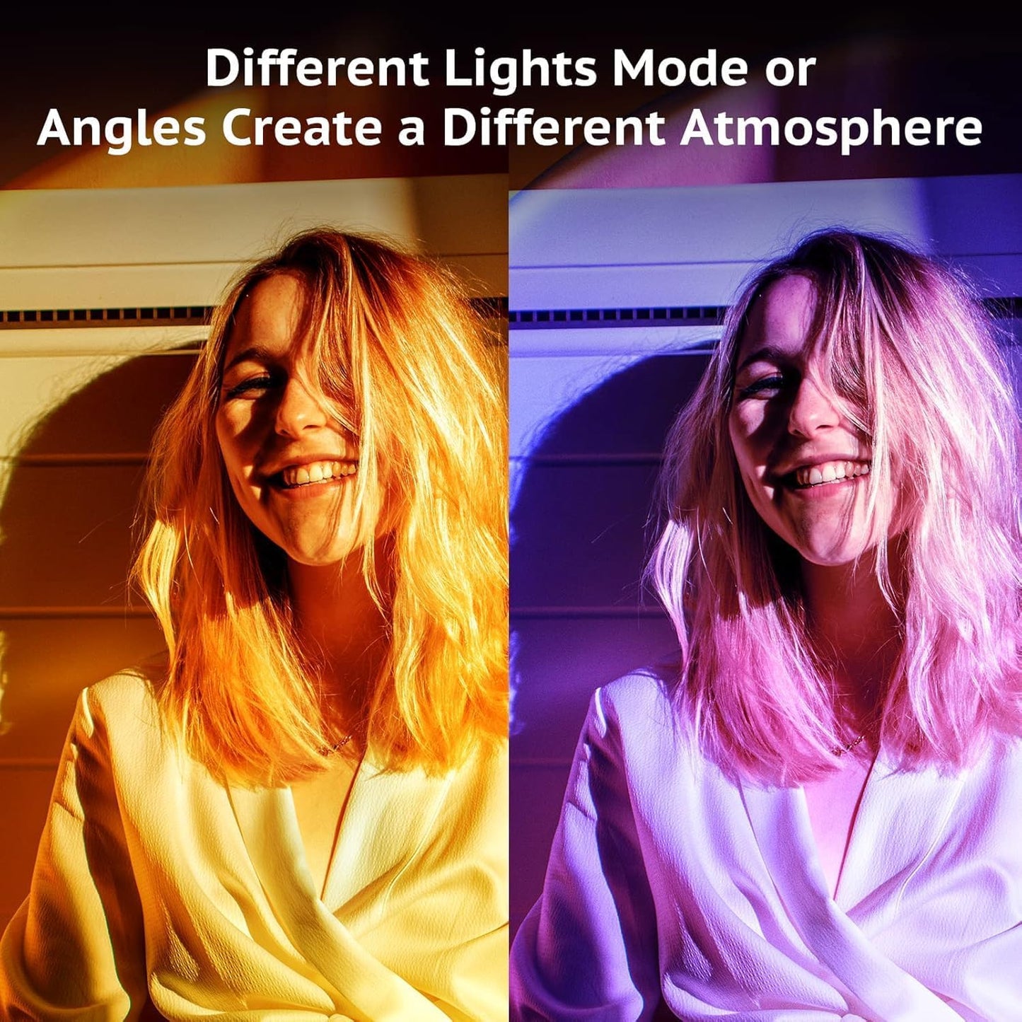 Sunset Lamp Projector with APP Control - 21 Color Changing LED Sunset Light, 180° Adjustable for Photography, Bedroom Decor, Party, Wedding, Mood Lighting
