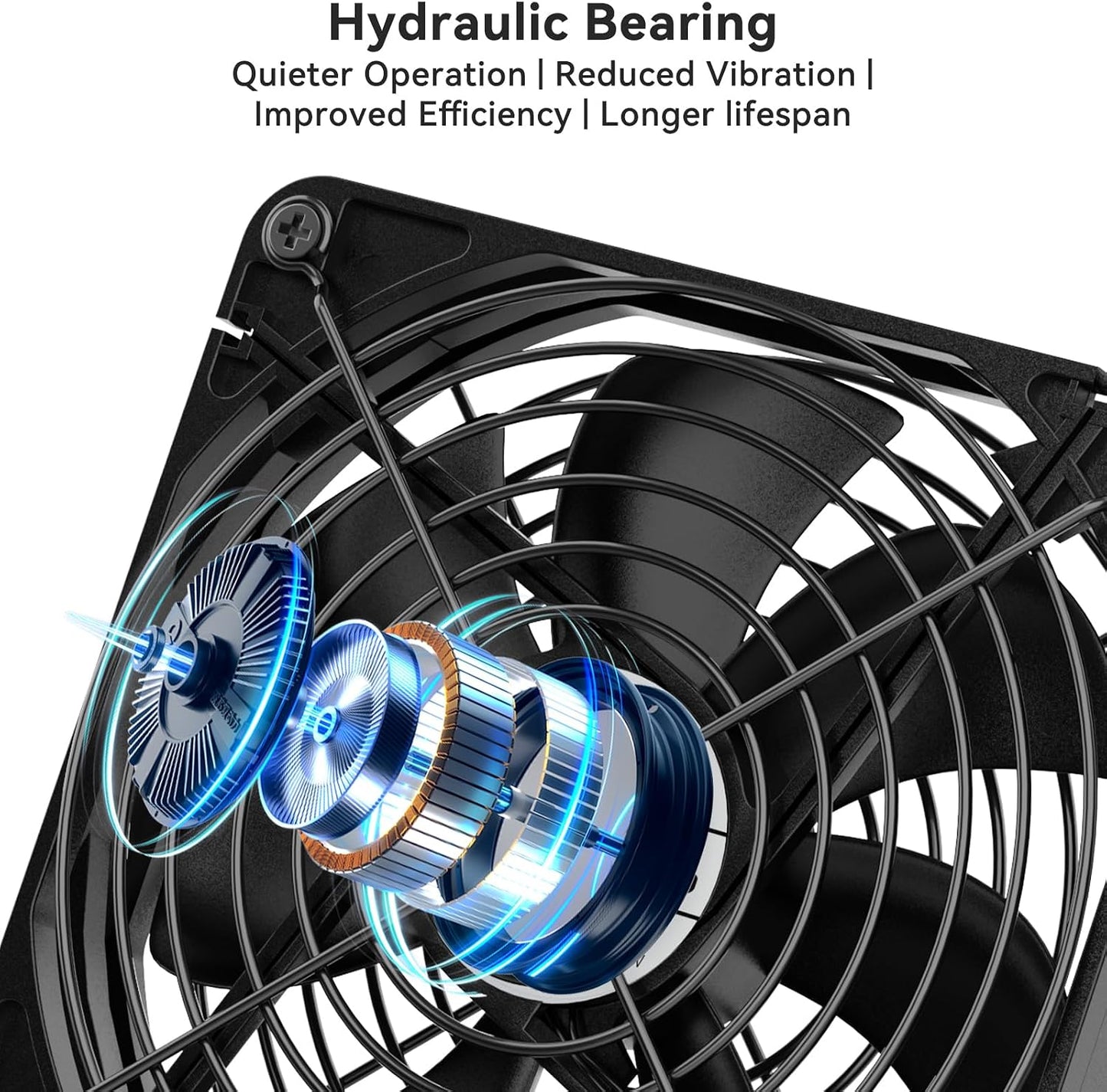 ELUTENG Dual USB Computer Cooling Fan High Speed 120mm Fan Adjustable 5V USB Port Heatsink Cooling Fan 12cm for Laptop Receiver DVR PlayStation Xbox Desk Computer Cabinet Cooling