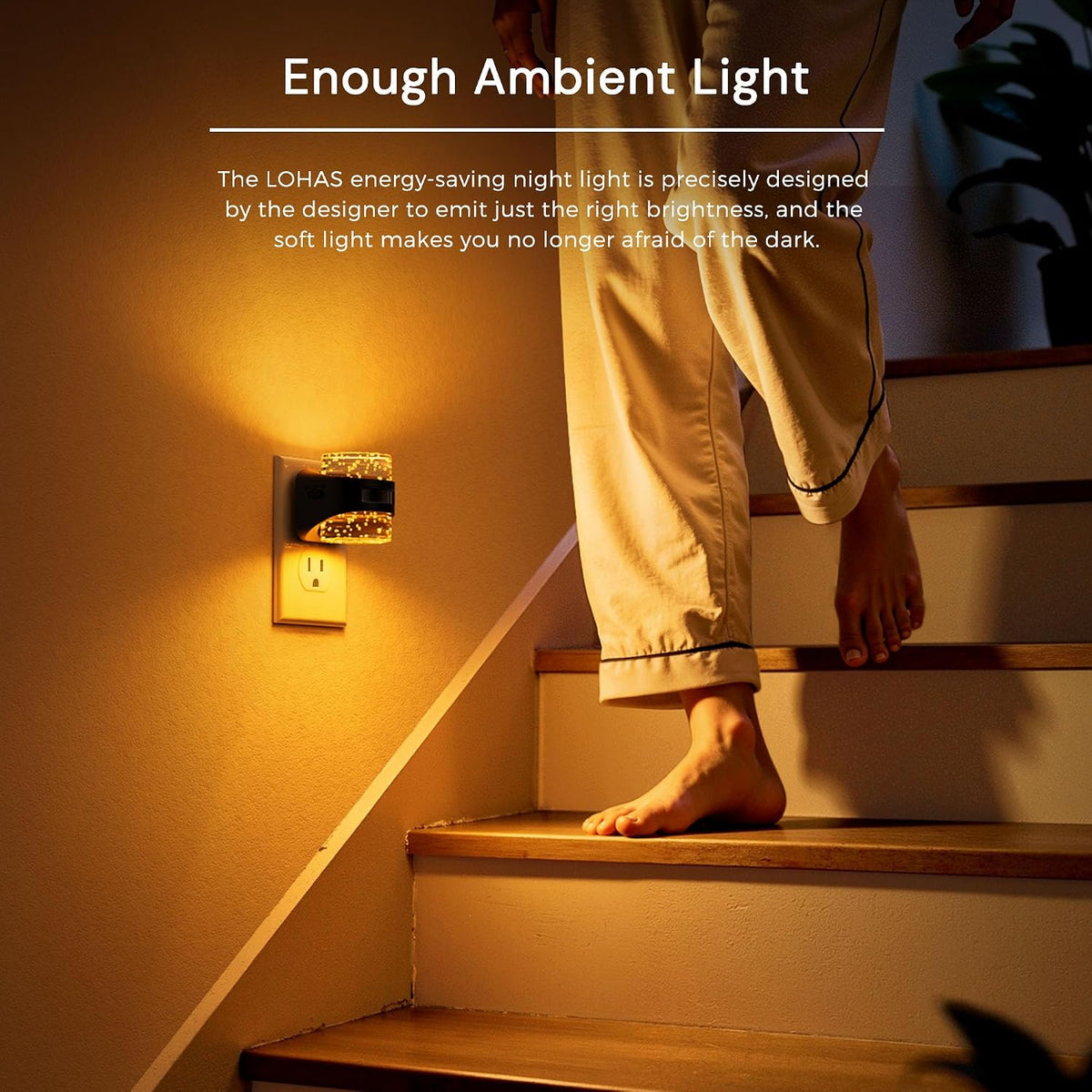 L LOHAS LED Motion Sensor Night Light,5CCT Night Lights Plug into Wall