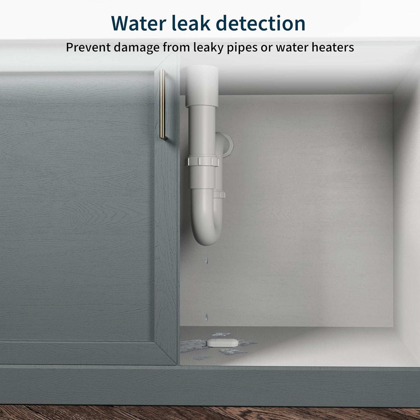 Arlo All-in-One Sensor - 8 in 1 with Open/Close Detection, Motion Sensor, Water Leak Detection, Freeze Detection, Tilt Detection, Smoke Alarm Listening, CO Alarm Listening - 1 Pack, Add-On, MS1001