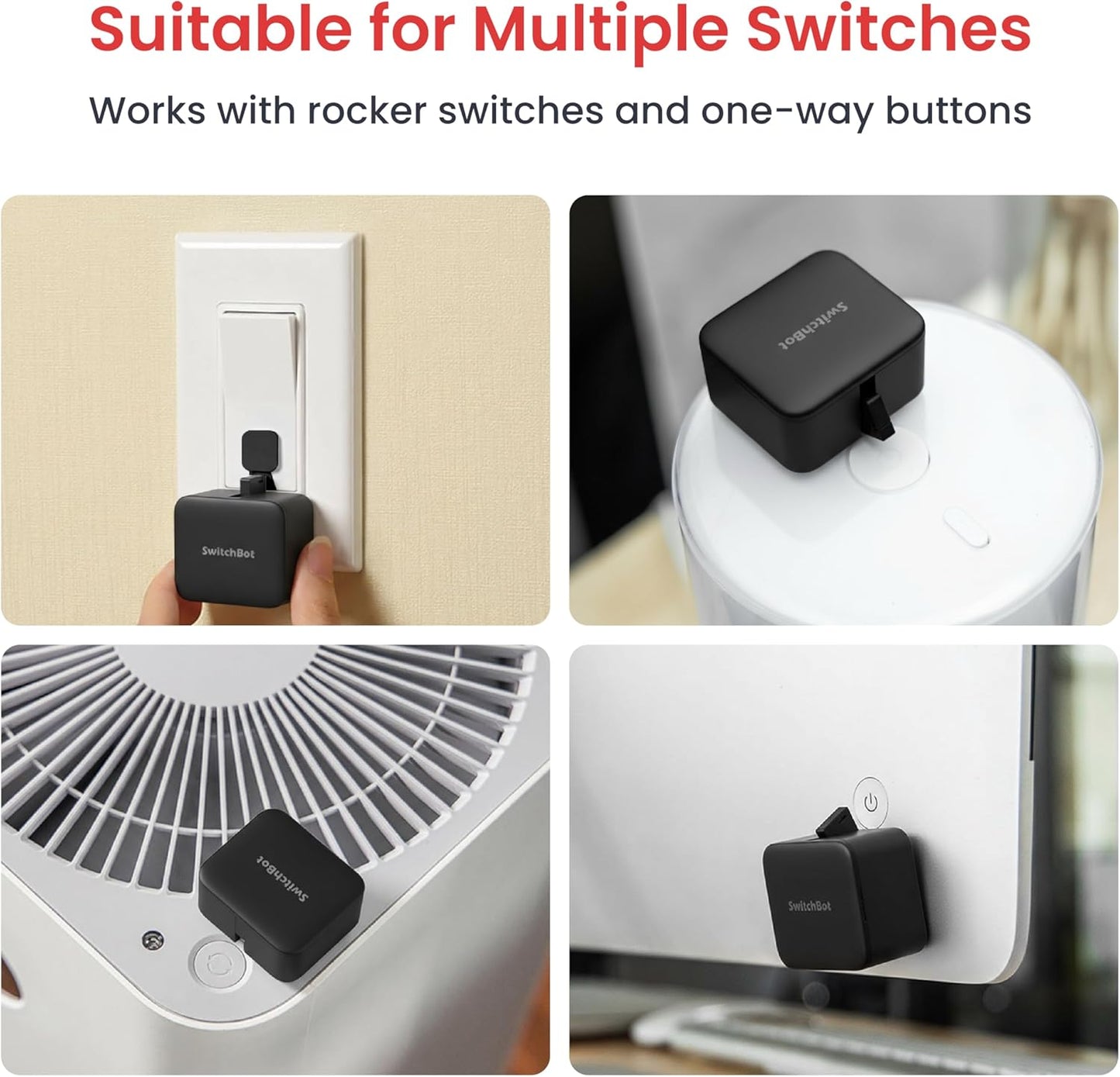 SwitchBot, smart switch button with timer app controlled wifi switch DIY tools (with a Hub compatible with Alexa, Google Home, IFTTT)