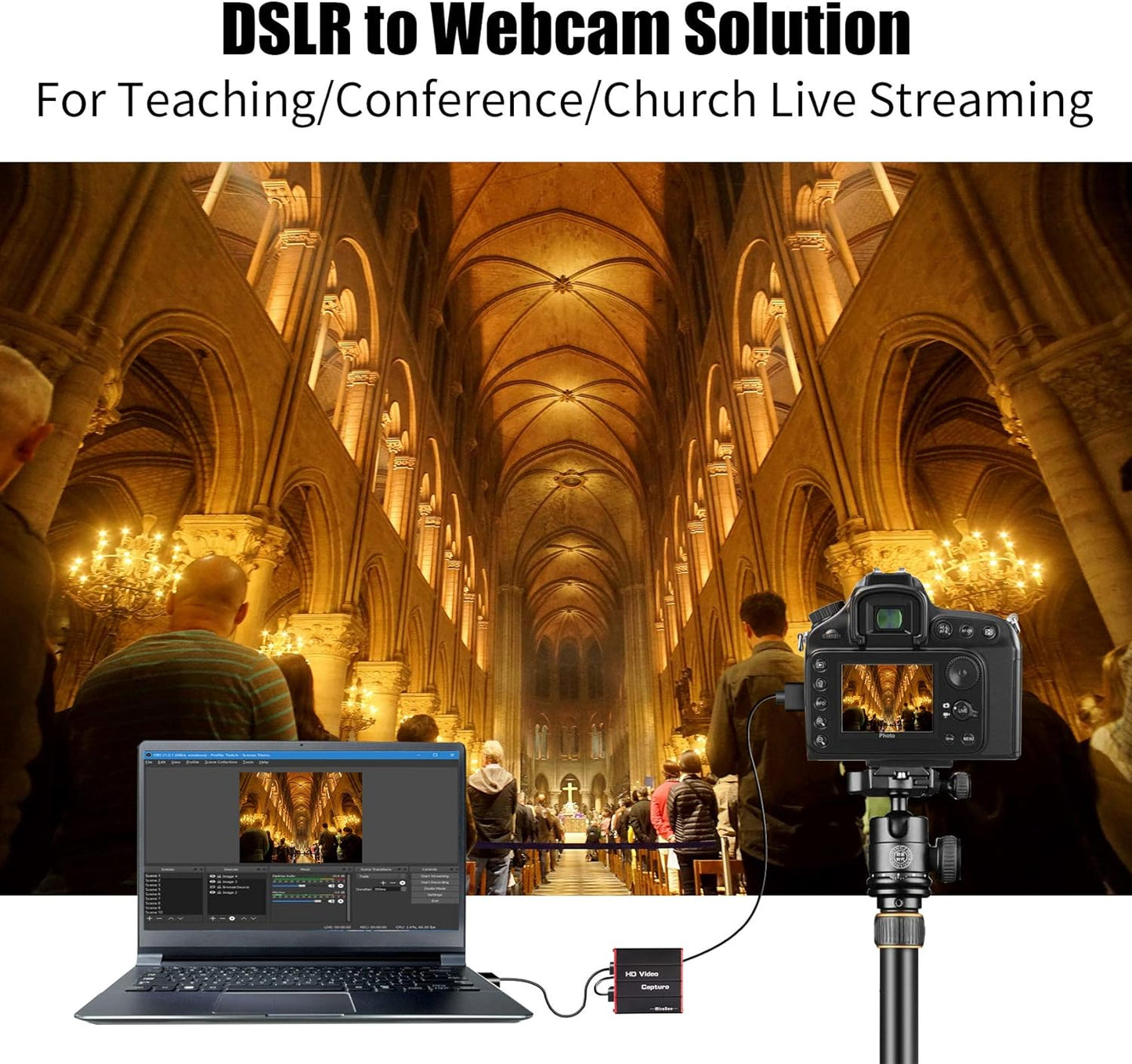 USB3.0 HDMI Video Capture Card for Nintendo Switch, 1080P 60FPS HD Game Capture Device Cam Link With HDMI Passthrough Work with DSLR Xbox PS4 for OBS Twitch Game Live Streaming and Recording