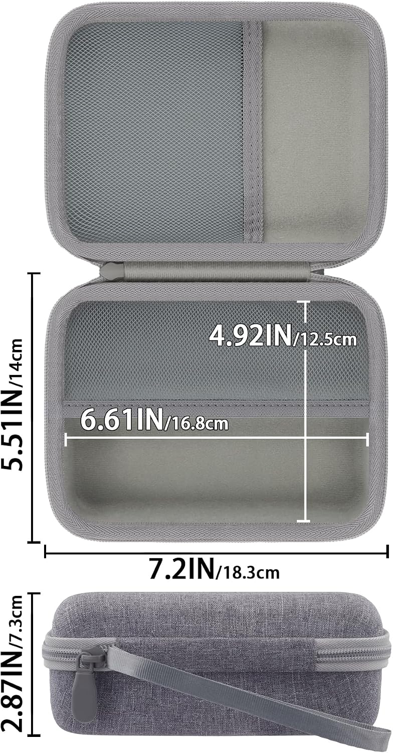 Hard Storage Case for WOLFBOX MF100/MF50/MF60/70 Electric Air Duster | Shockproof, Anti-crush, Mesh Pocket, Accessory storage, Not losing accessories, Protective Storage Box, Gray Case