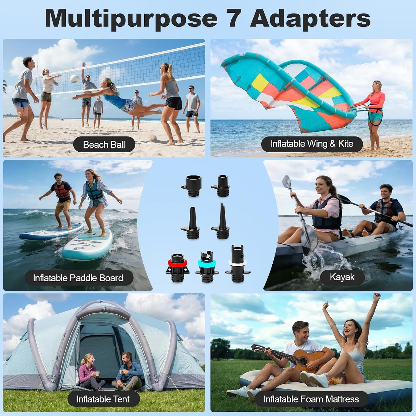 WEOLULI Paddle Board Pump Electric Portable,22 PSI SUP Air Pump,7800mAh