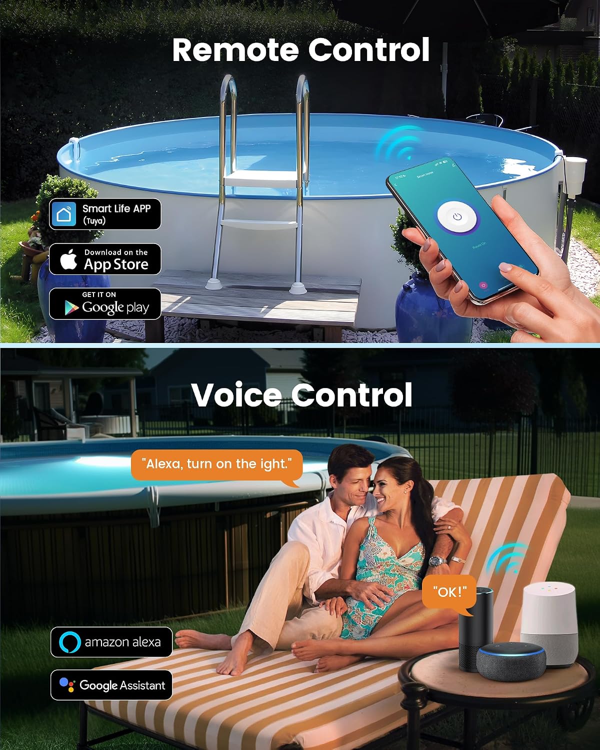 SURAIELEC WiFi Pool Timer for Above Ground Pool, NEMA 5-15R, 15A 125V 1HP