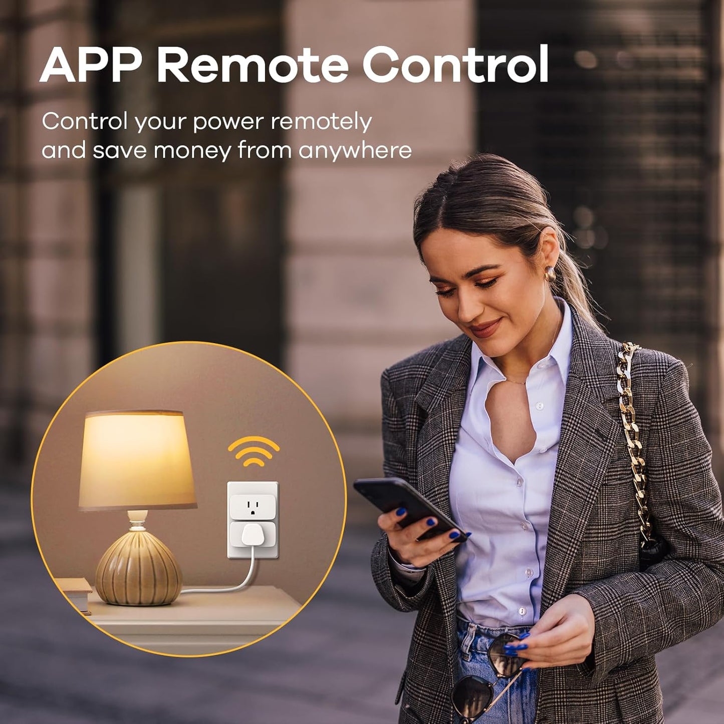Linkind Matter Smart Plug, Work with Apple Home, Alexa, Siri, Google Home | Smart Outlet Timer & Schedule, Smart Home Automation, 15A/1800W, APP Remote Control, ETL Certified, 2.4G Wi-Fi Only, 4 Pack