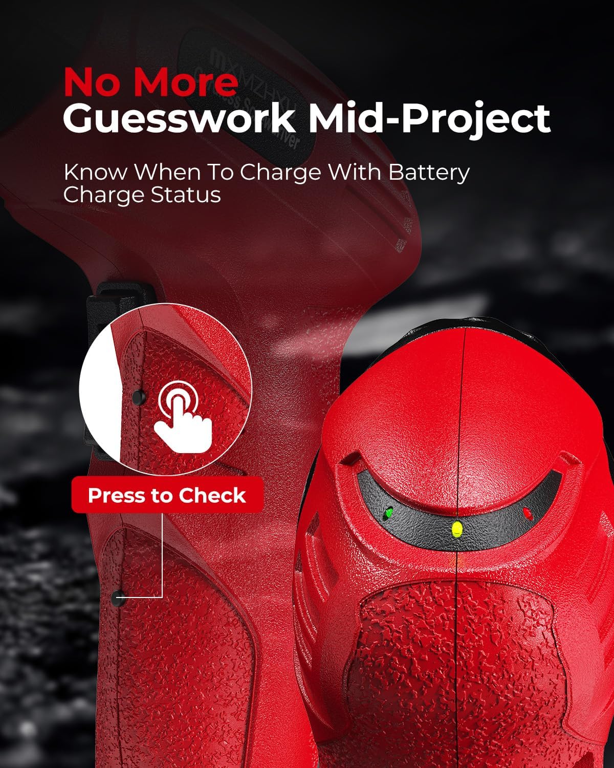 3.6V Cordless Screwdriver, 50-Piece Small Electric Screwdriver Set, Rechargeable with 6 N.m Precision Torque, 1.5H Type-C Fast Charging, Power Tool for Furniture Assembly & Home DIY, Red