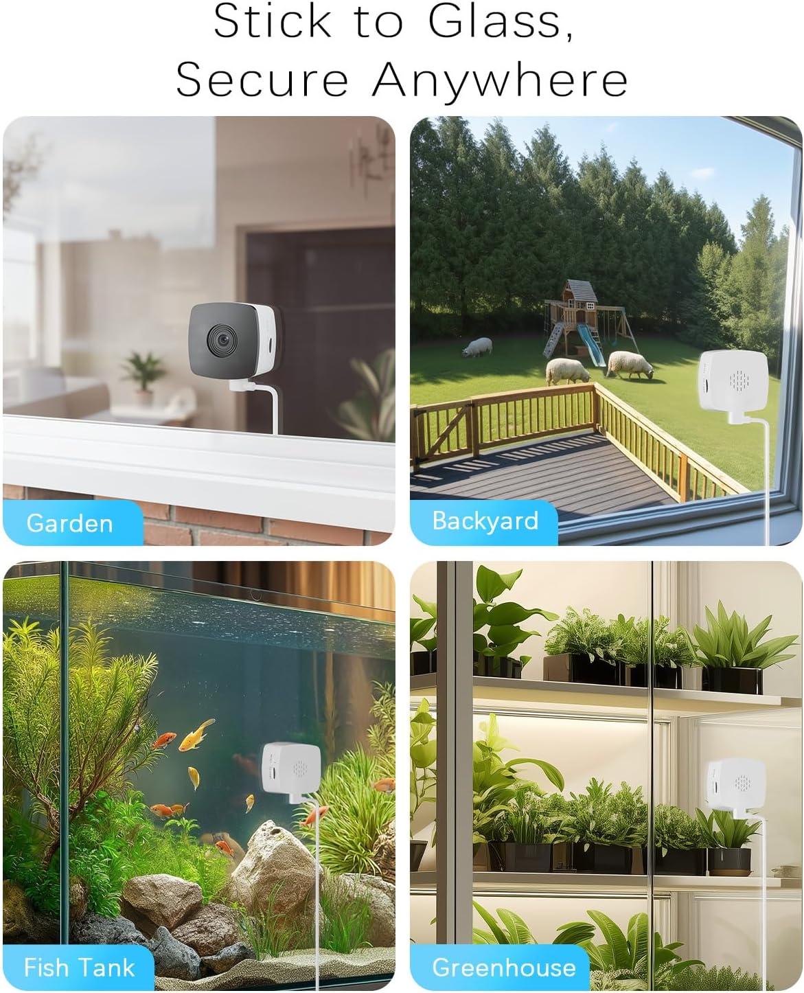 blurams Window Cameras for Home Security 5G&2.4G, 2K Security Camera Indoor, Pet Camera with Phone App, Indoor Camera w/AI Motion Detection, Compatible with Alexa, 2Pack