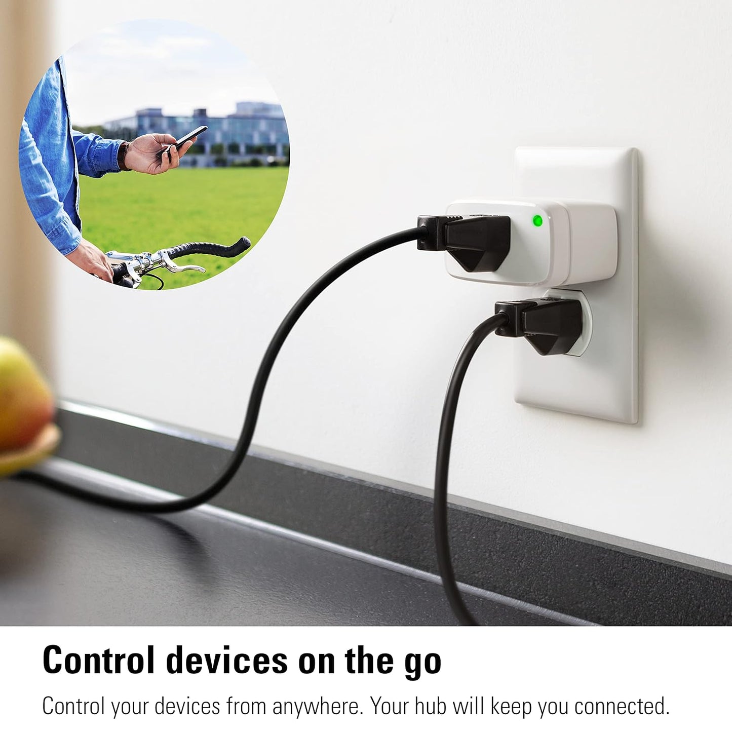Eve Energy (Matter) 2-Pack - Smart Plug & Power Meter | app/voice control, automate lights/appliances, for Alexa/Apple/Google/SmartThings/Home Assistant, Thread Border Router requ.