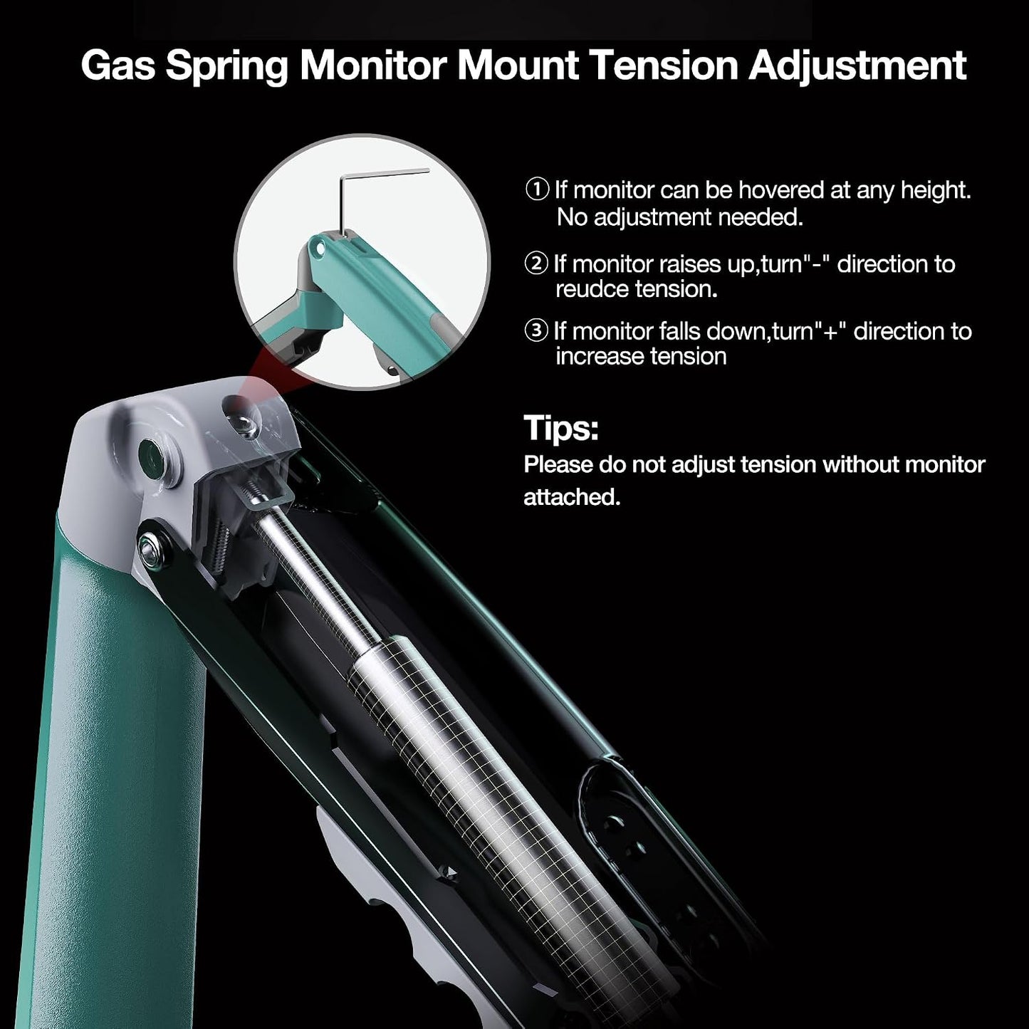 Monitor Mount,Fits 17-30" or Bigger Computer Monitors(Within 19.8lbs), Adjustable Stand with Tilt Rotation Swivel Function, Desk Mount F80 Series (Olive Green)