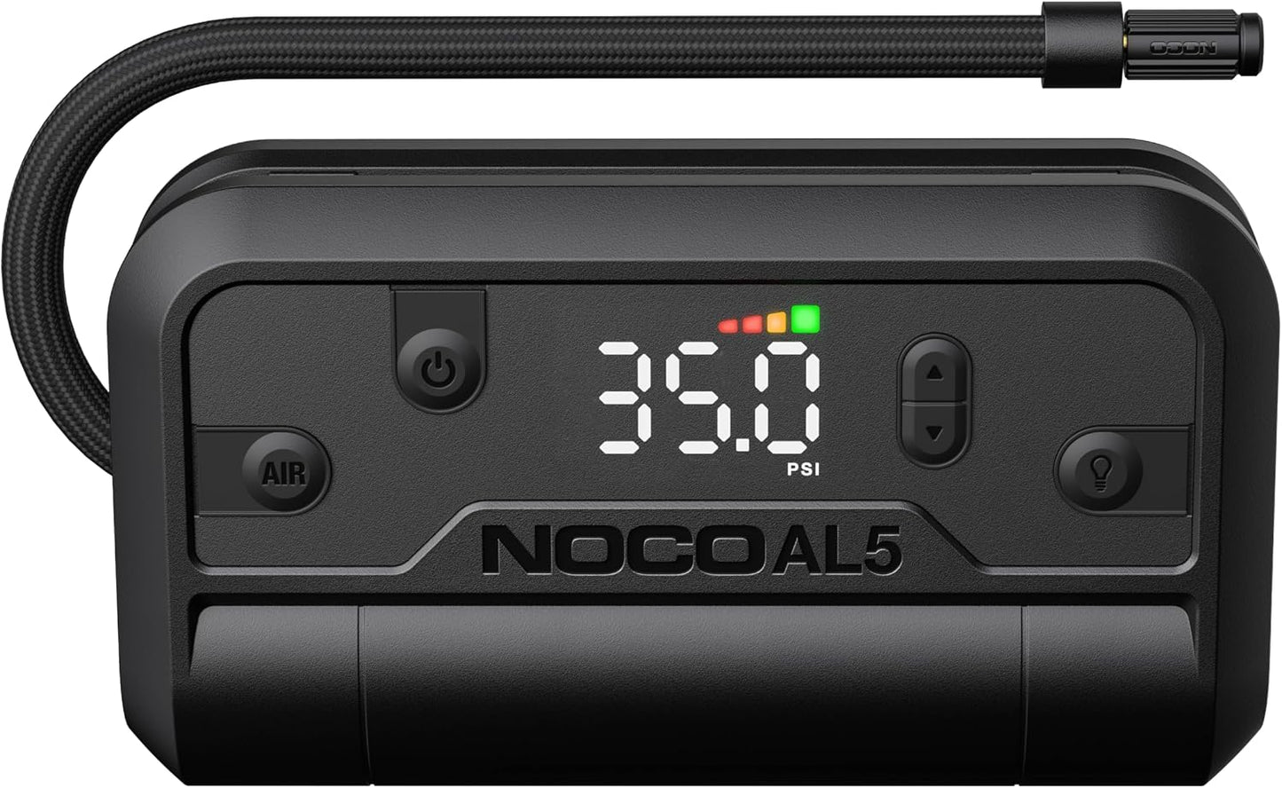 NOCO Air AL5 17 LPM 12V Cordless Tire Inflator & Portable Air Compressor | Inflates 0-40 PSI in 7 Minutes, 130 PSI, Digital Gauge & Auto-Shutoff, USB-C Rechargeable Power Bank, Tires up to 31 Inches