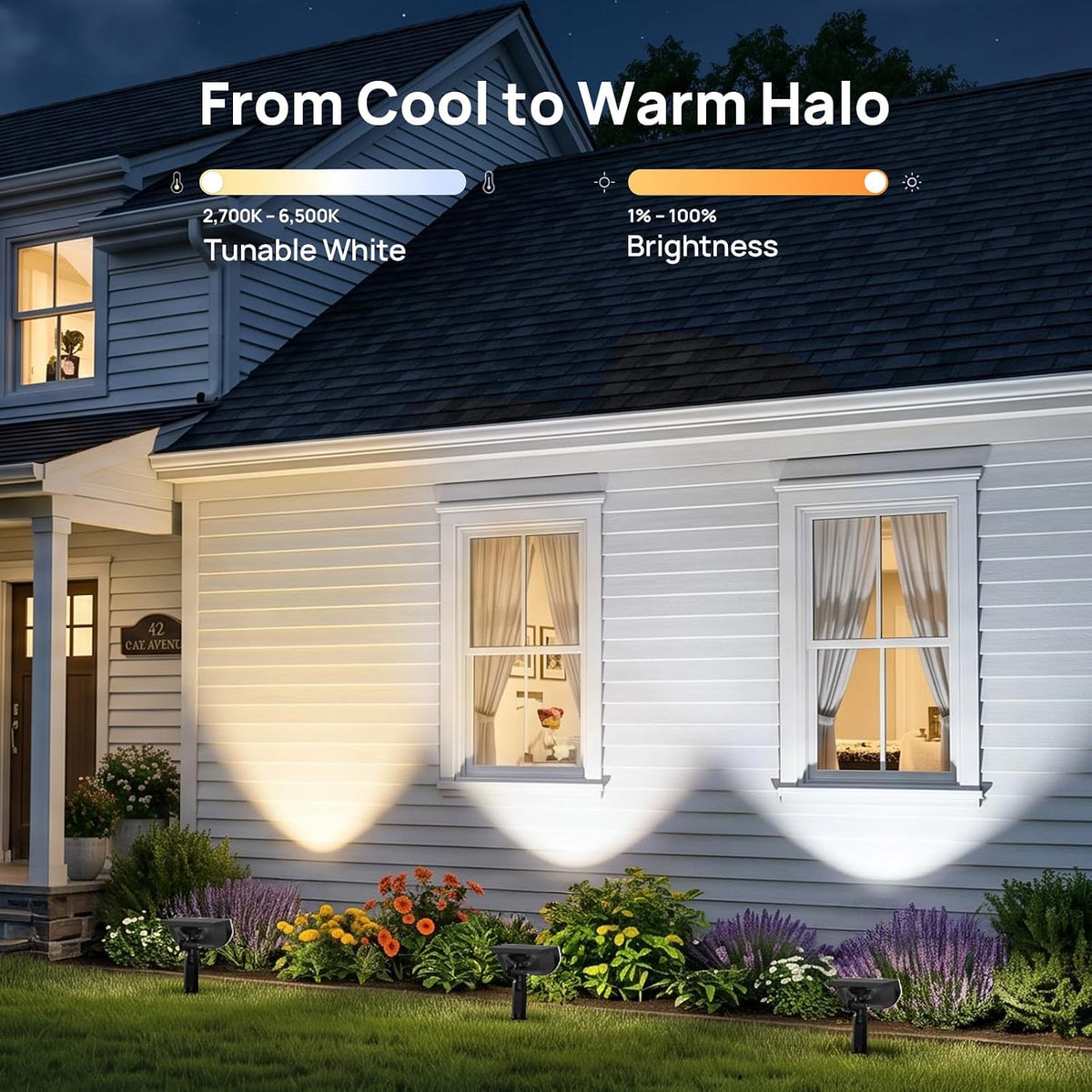 Linkind Smart Solar Lights Outdoor SL5,Motion Sensor,Halloween Decoration
