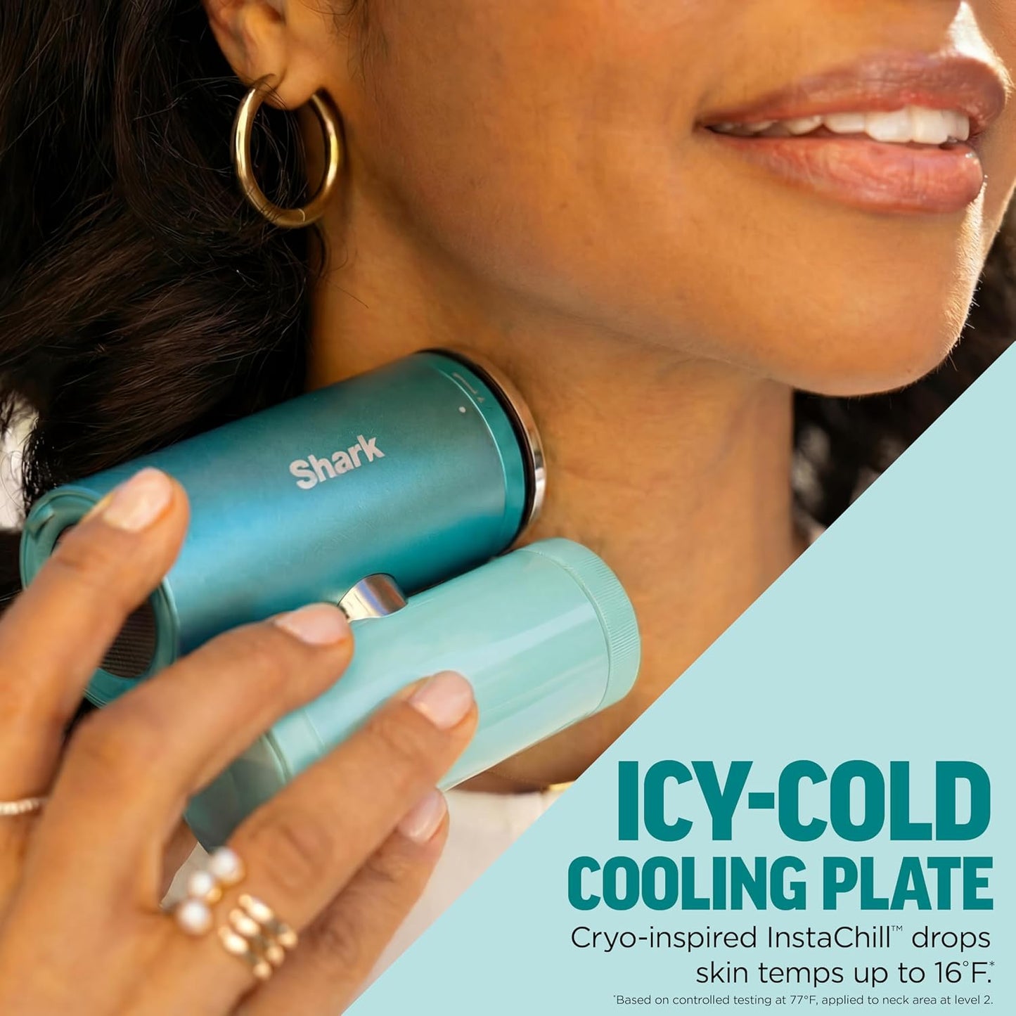 Shark ChillPill 3-in-1 Fan, Mist and Cooling Plate, Haze, FA022LV | 3-in-1 Cooling System, Handheld or Wearable, Drops Skin Temp up to 16°, Indoor + Outdoor Dry-Touch Mist, 10 Speeds