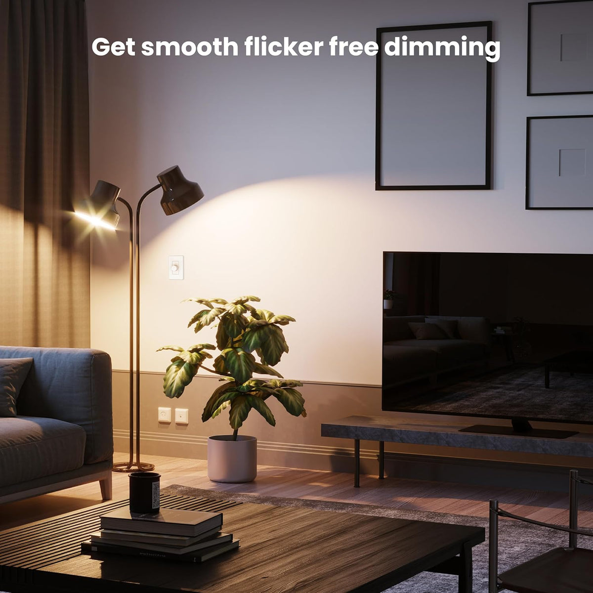 Feit Electric A19 LED Light Bulb, 60W EQ, 5CCT, Dimmable, 10-Pack