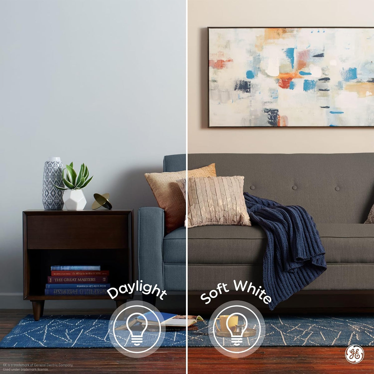 GE LED Light Bulbs, 40 Watt, Soft White, Frosted Decorative Bulbs, Medium Base (2 Pack)