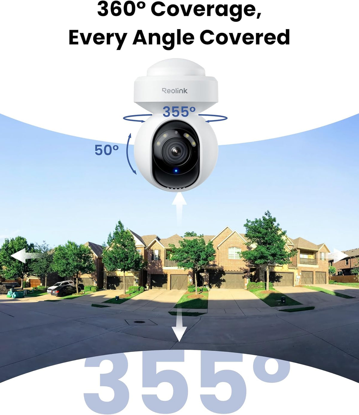 REOLINK E1 Outdoor Pro 4K PTZ Outdoor Security Camera WiFi Plug-in Power