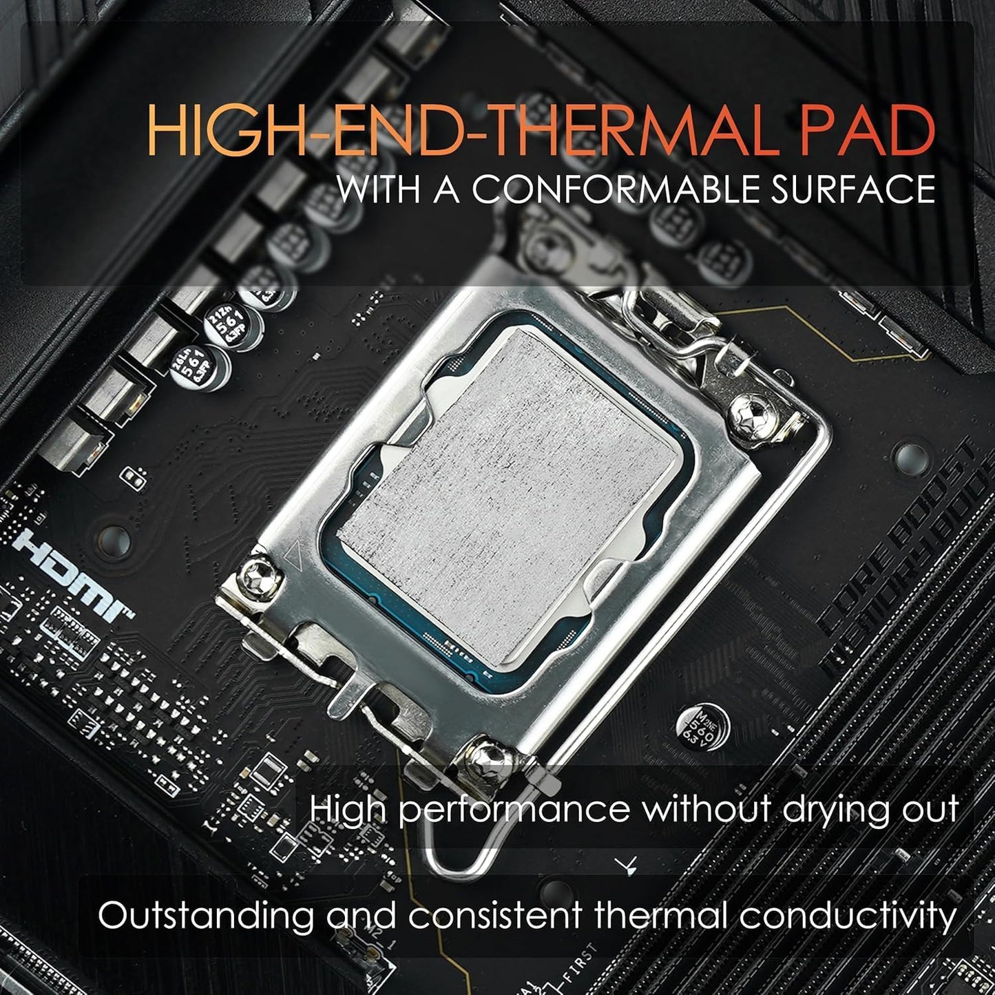 Thermal Grizzly KryoSheet (33x33x0.2mm) – Ultra High Thermal Conductivity Graphene Thermal Pad – Perfect Alternative for Thermal Paste on CPU/GPU/PS4/PS5/Xbox – Made in Sweden