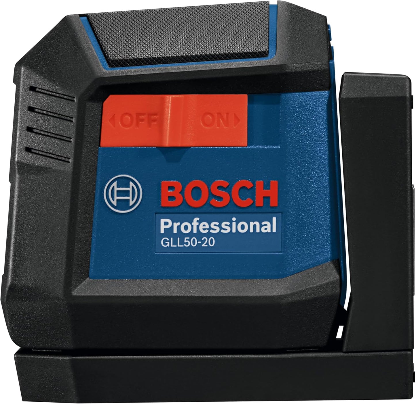 BOSCH GLL50-20 50 Ft Self-Leveling Cross-Line Laser, Includes Integrated Magnetic Mount & 2 AA Batteries | Integrated Magnetic Mount & 2 AA Batteries