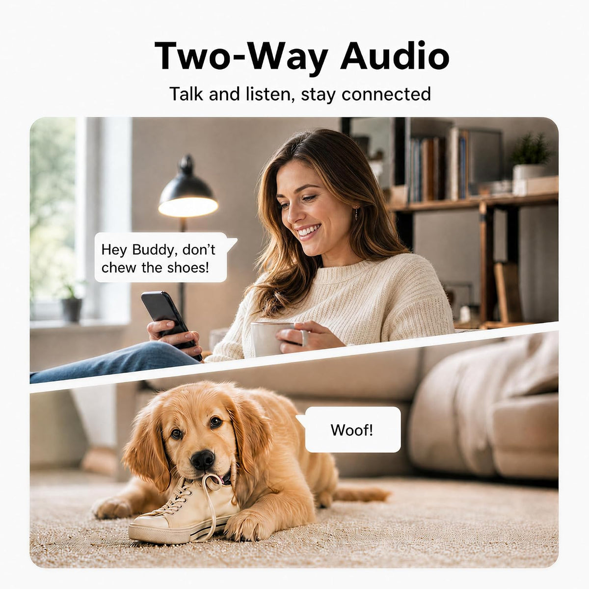 2K Indoor Cameras for Home Security, Baby Monitor, Motion Detection