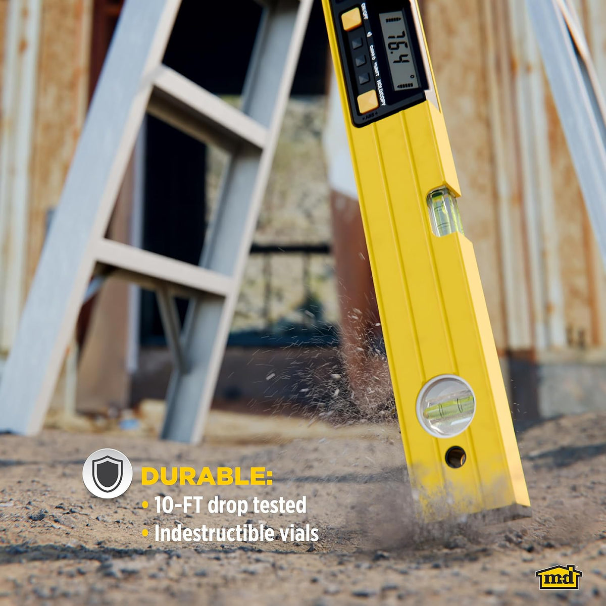 M-D Building SMARTTOOL® Digital Level, Yellow, 48in, With Carry Case