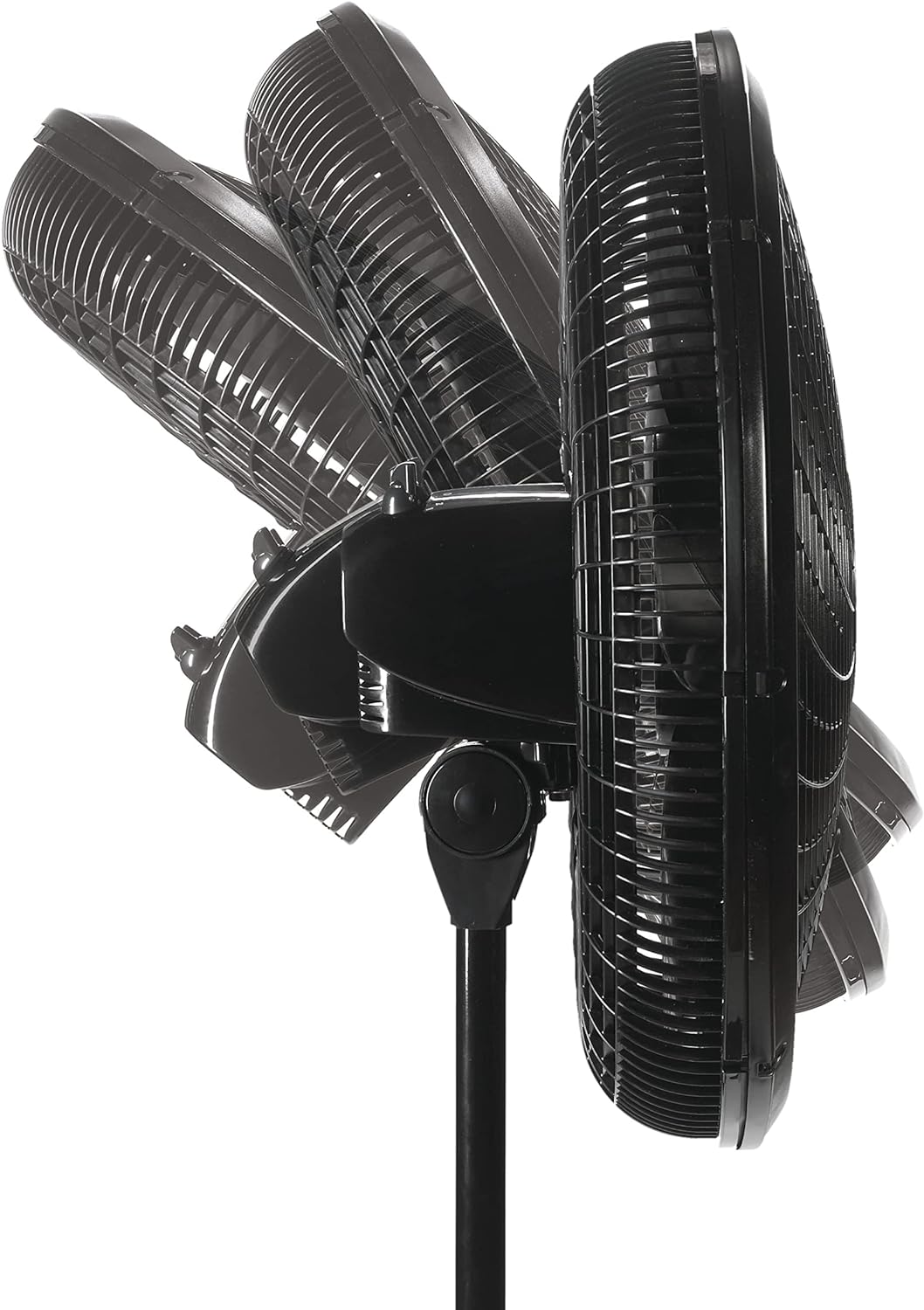 Lasko Pedestal Fan, Oscillating Fan for Bedroom with Adjustable Height and 3 Cooling Speeds, Portable, 18", Black, 1827