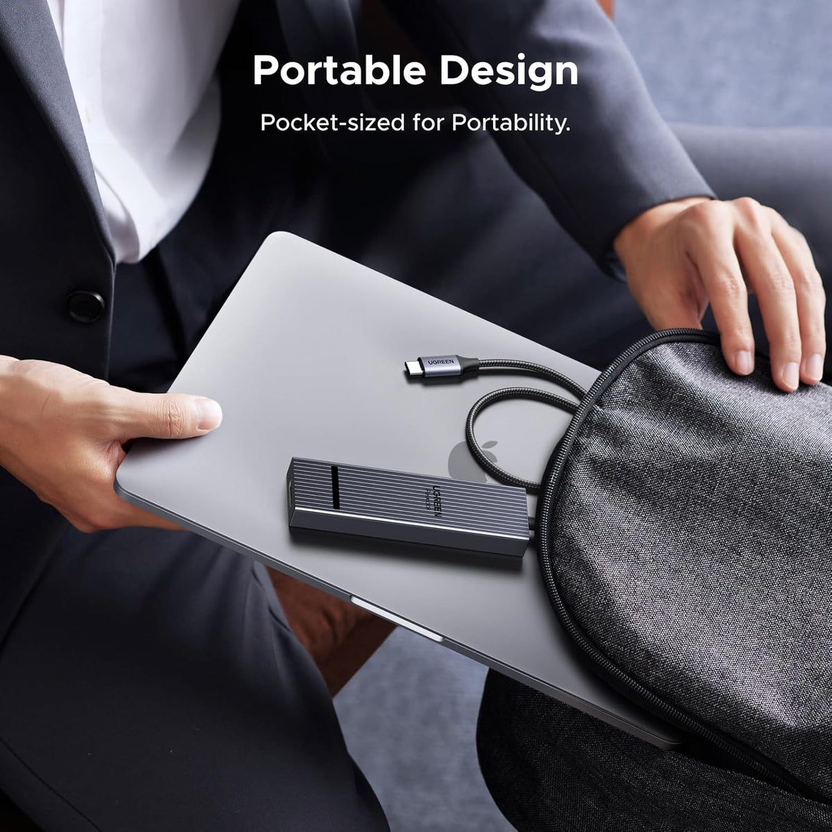 UGREEN Revodok Pro 6 in 1 USB-C Hub to DisplayPort 4K 60Hz, 100W Power Delivery 10Gbps USB-A and USB-C 3.2 for MacBook Neo/Pro/Air, iPad Pro, Thinkpad, Rog Ally and More.