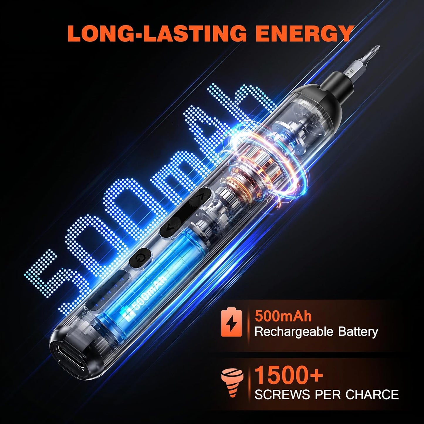 138-IN-1 Electric Screwdriver Set Cordless with 120 Precision Bits | Rechargeable Screw Driver with LED Light Magnetic Storage Home Repair Tool Kit for Electronics, Camera, Watch, PC RC