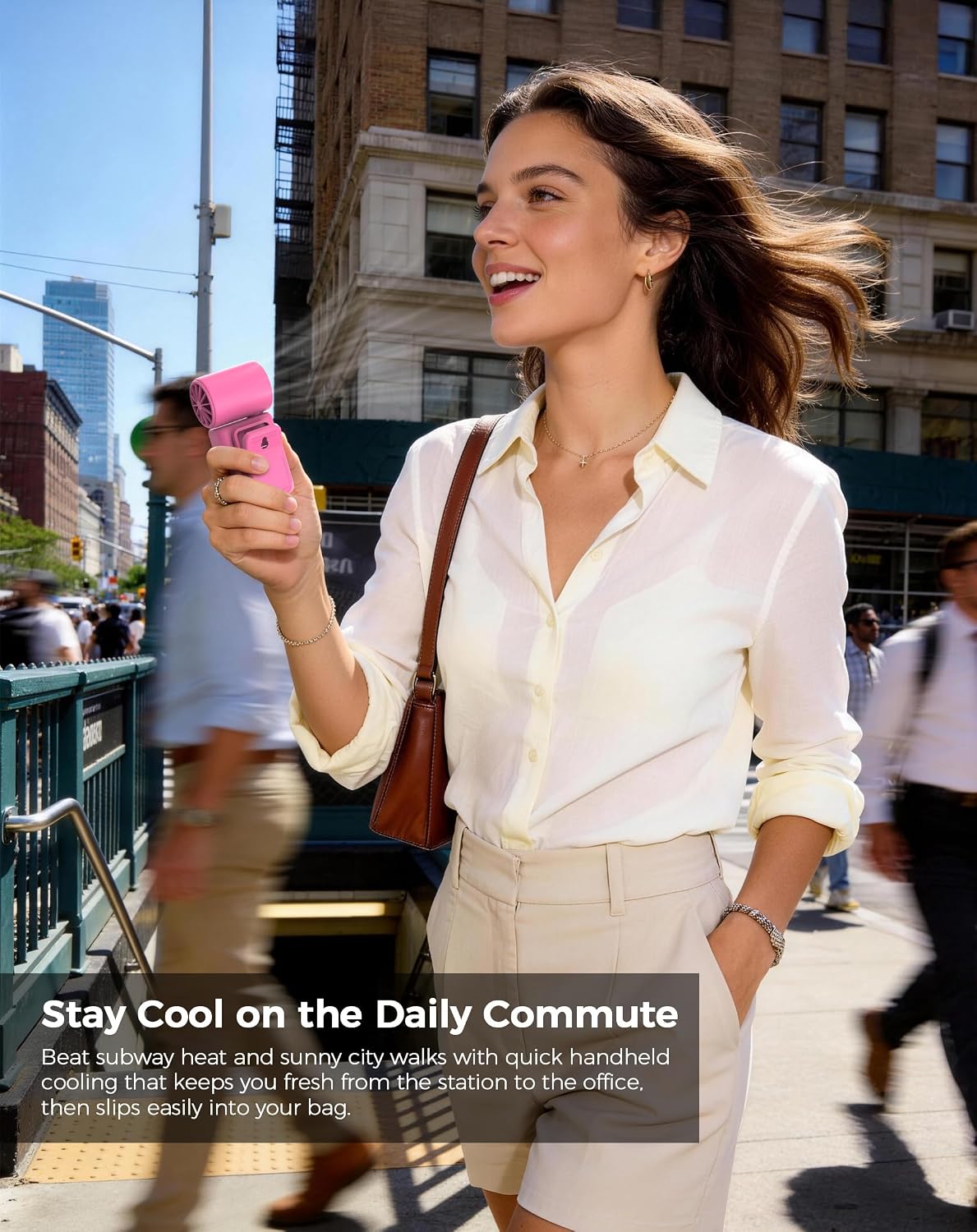 Hotsales Clip-On Portable Fan for Strollers, Handheld Turbo Fan for Travel | Small But Mighty Mini Fan, Detachable 360° Rotating Clip, LED Display, Rechargeable, Summer Outings, Gifts For Women And Men