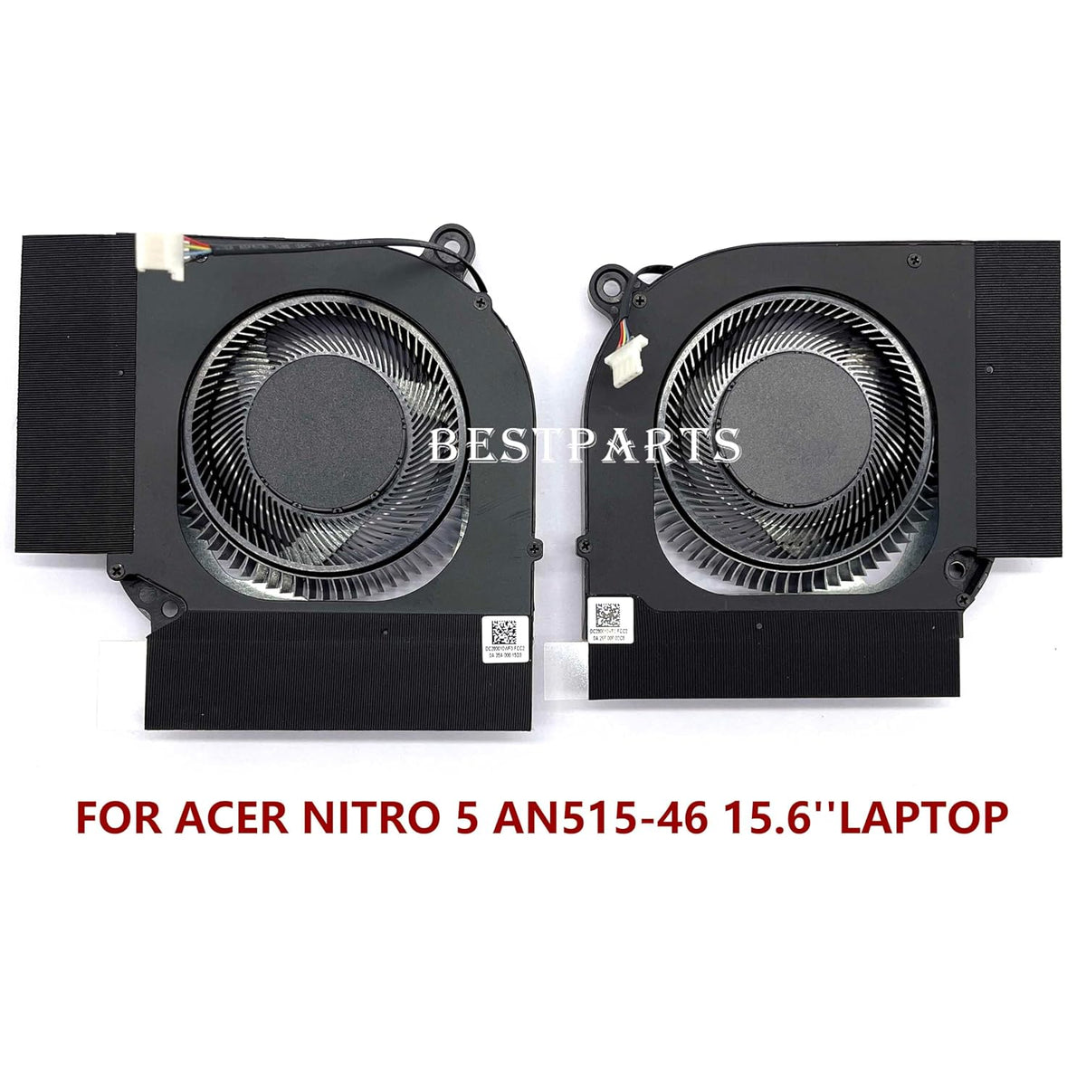 BestParts New Genuine CPU+GPU Fan Replacement for ACER Nitro 5 (AN515-46 AN515-47, AN515-58) Gaming Laptop 15.6'', P/N: FPDG DFSCK22D05883M, FPDH DFSCL12E16486M, 12V Fan