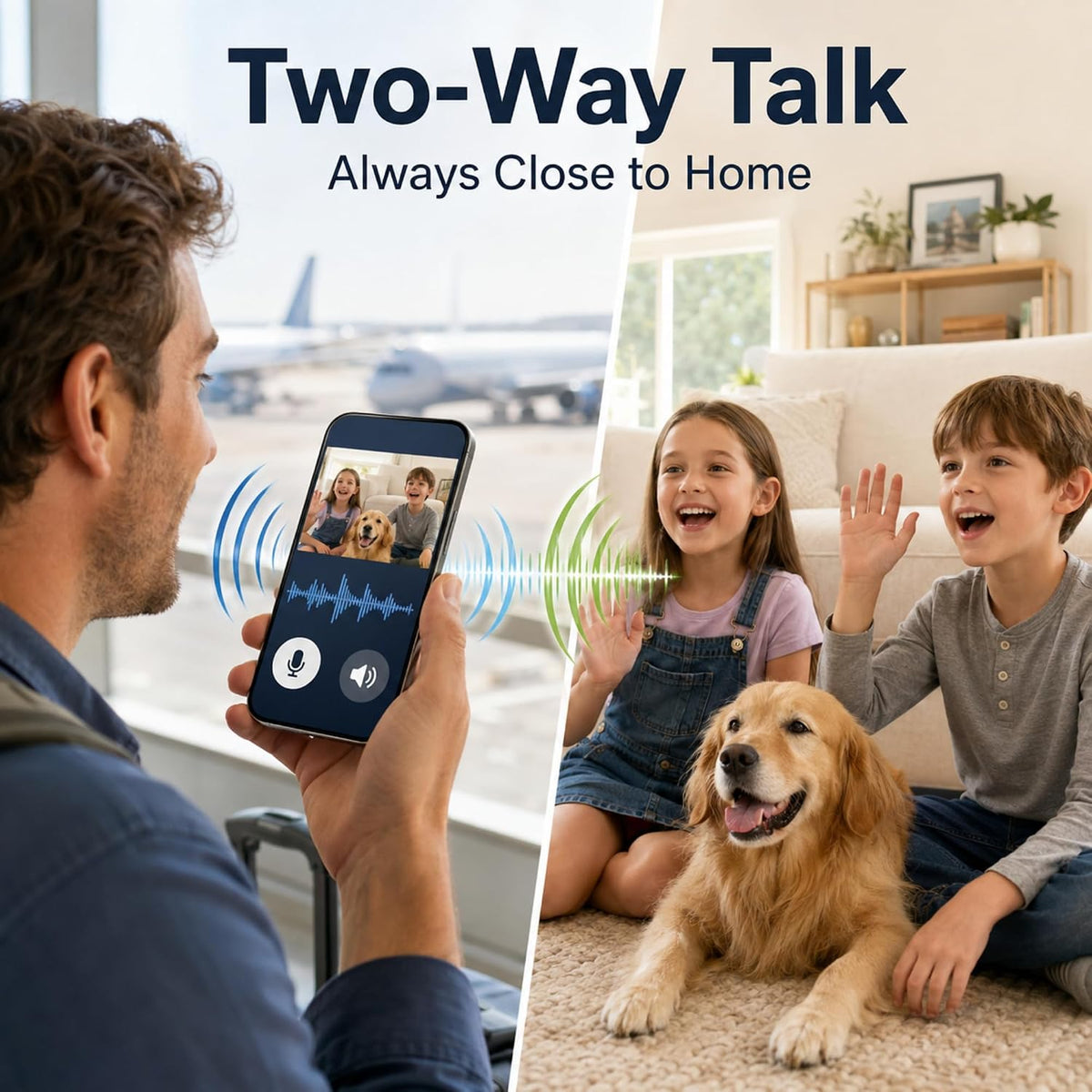5MP 3K Indoor Camera with One-Touch Call for Pet & Baby Monitor