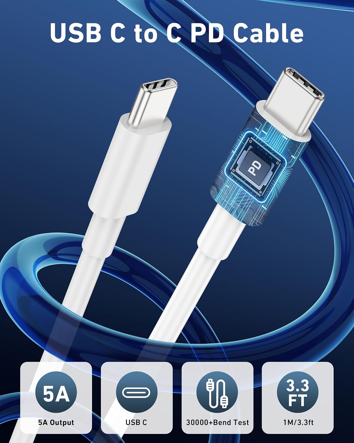 67W 3-Port Super Fast Type C Car Charger USB C for Samsung S26 S25 S24 S23 | iPhone 17/16/15 Pro Max, Android, Cigarette Lighter USB Charger Car Phone Adapter Accessories for Men Women + 3FT USB-C Cable