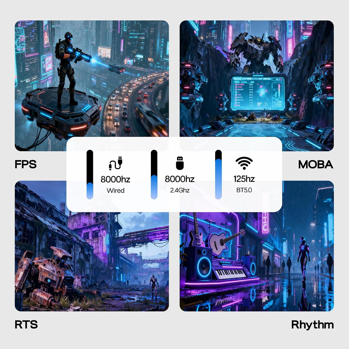 EPOMAKER HE75 V2 Hall Effect Gaming Keyboard, 8K Polling & 0.1ms, 8000mAh & 2.4Ghz/BT, Hot Swap Key & Knob, 0.005mm Adjustable Actuation, Rapid Triggering, Creamy & Thocky (Black)