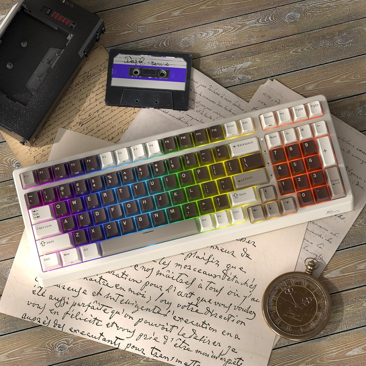 RK ROYAL KLUDGE F99 Wireless Mechanical Keyboard, Gasket Structure