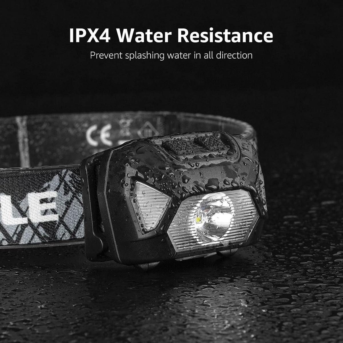Lepro Rechargeable LED Headlamp Bright Waterproof Headlight 2 Pack - Black | USB Cable Included,Super bright,Spotlight & Floodlight,Red light,Lightweight,Adjustable Headband,Camping,Hiking,Running