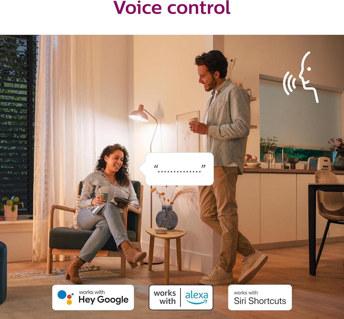 PHILIPS Smart 40W B12 Color LED Smart Candle-Shaped Bulb 4-Pack- E12- Indoor - Connects to Your Existing Wi-Fi - Control with Voice or App + Activate with Motion - Matter Compatible
