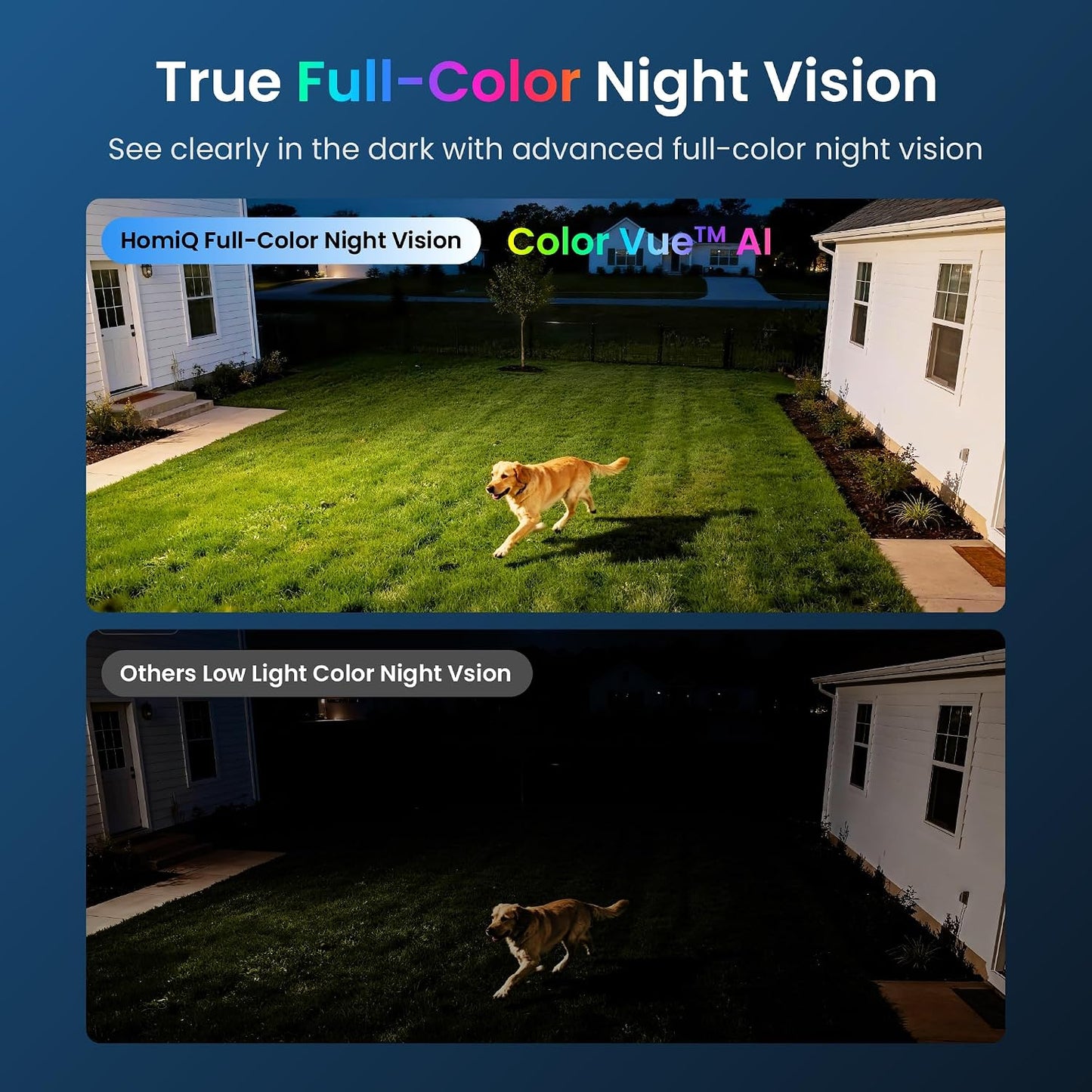 Window Security Camera 3MP 2K, Indoor WiFi Cameras 2.4GHz/5GHz with Colorvue AI Color Night Vision, Person Detection with Auto-Focus, 24/7 Recording Compatible with Alexa & Google Home