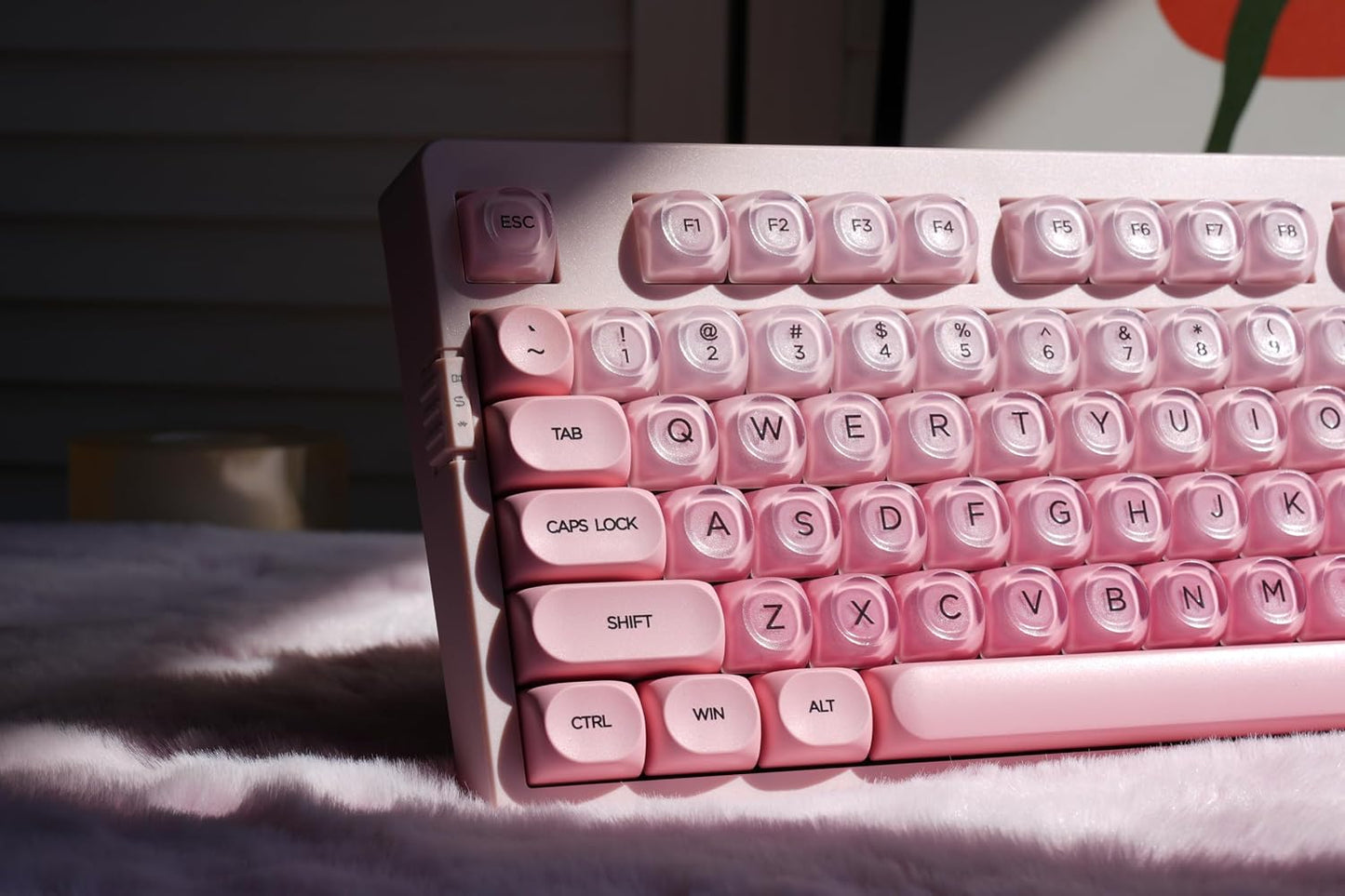 ZORNHER ZH980 Foundation Mechanical Keyboard,95% Pink Creamy Keyboard with Number Pad,Cute Jelly MOA Profile Keycaps,Creamy Sounding Linear Switches,Hot-Swappable,RGB Backlit