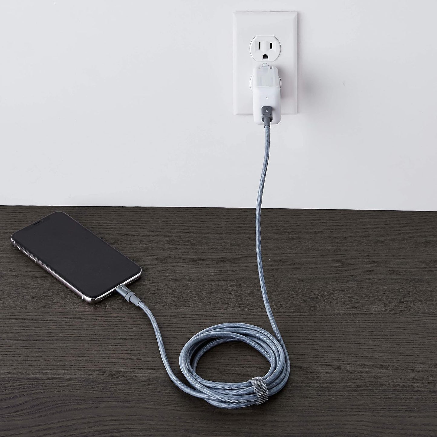 Amazon Basics MFi Certified USB-C to Lightning Cable, Fast Charging with Power Delivery for Apple iPhone 14 Series, 13 12 11 X Xs Pro, Pro Max, Plus, iPad, 6 Foot, Dark Gray