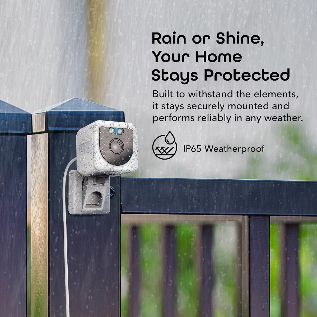 Geeni Mini 1080P Indoor/Outdoor Security Camera, Wi-Fi Cameras, 2-Pack