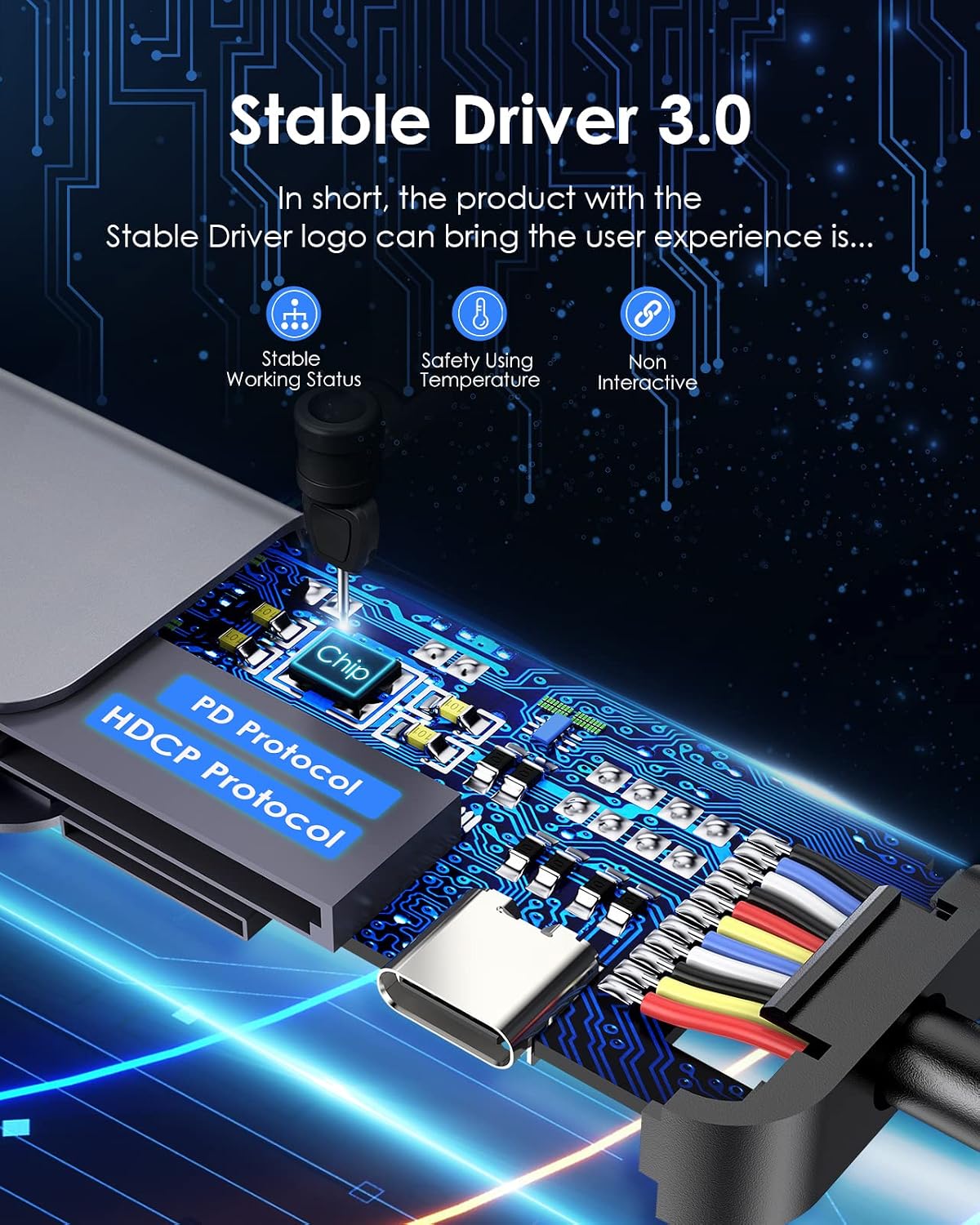 LENTION 7-in-1 USB C Hub, 4K@60Hz HDMI, 100W PD, Card Reader, USB 3.0 & 2.0 | Plug and Play, Stable Driver 3.0 Certified, for macOS, iOS/iPadOS, Windows & ChromeOS (CB-CE18, Space Gray)